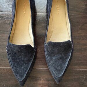 M Gemi Pointed Toe Suede Flat